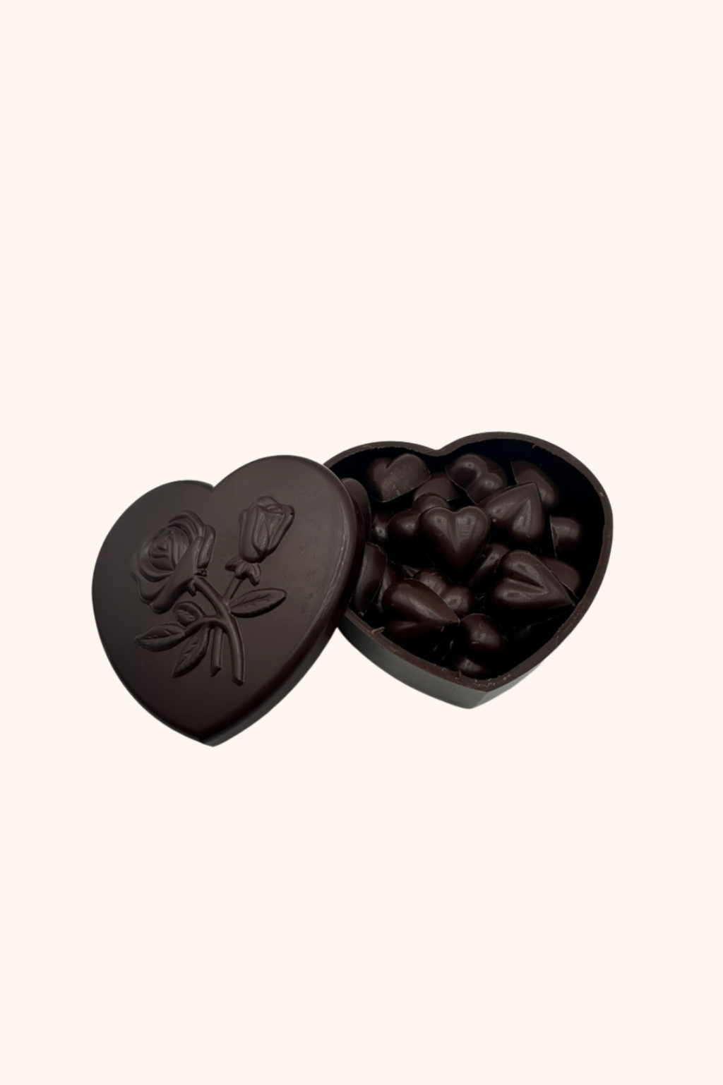 Moulage bonbonniere coeur au chocolat noir