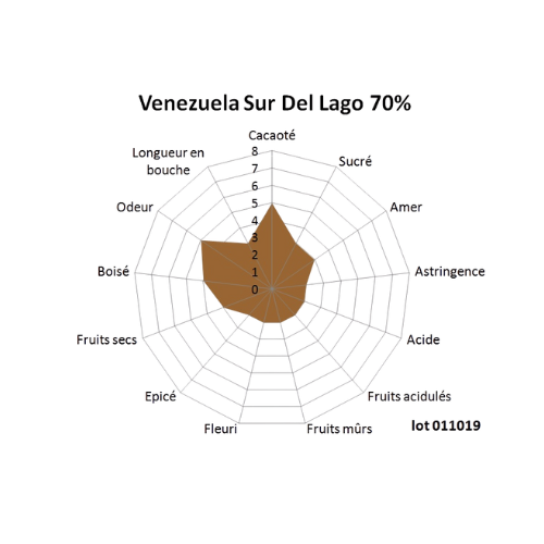 Bloc de chocolat noir Venezuela Sur Del Lago 70% - 1kg