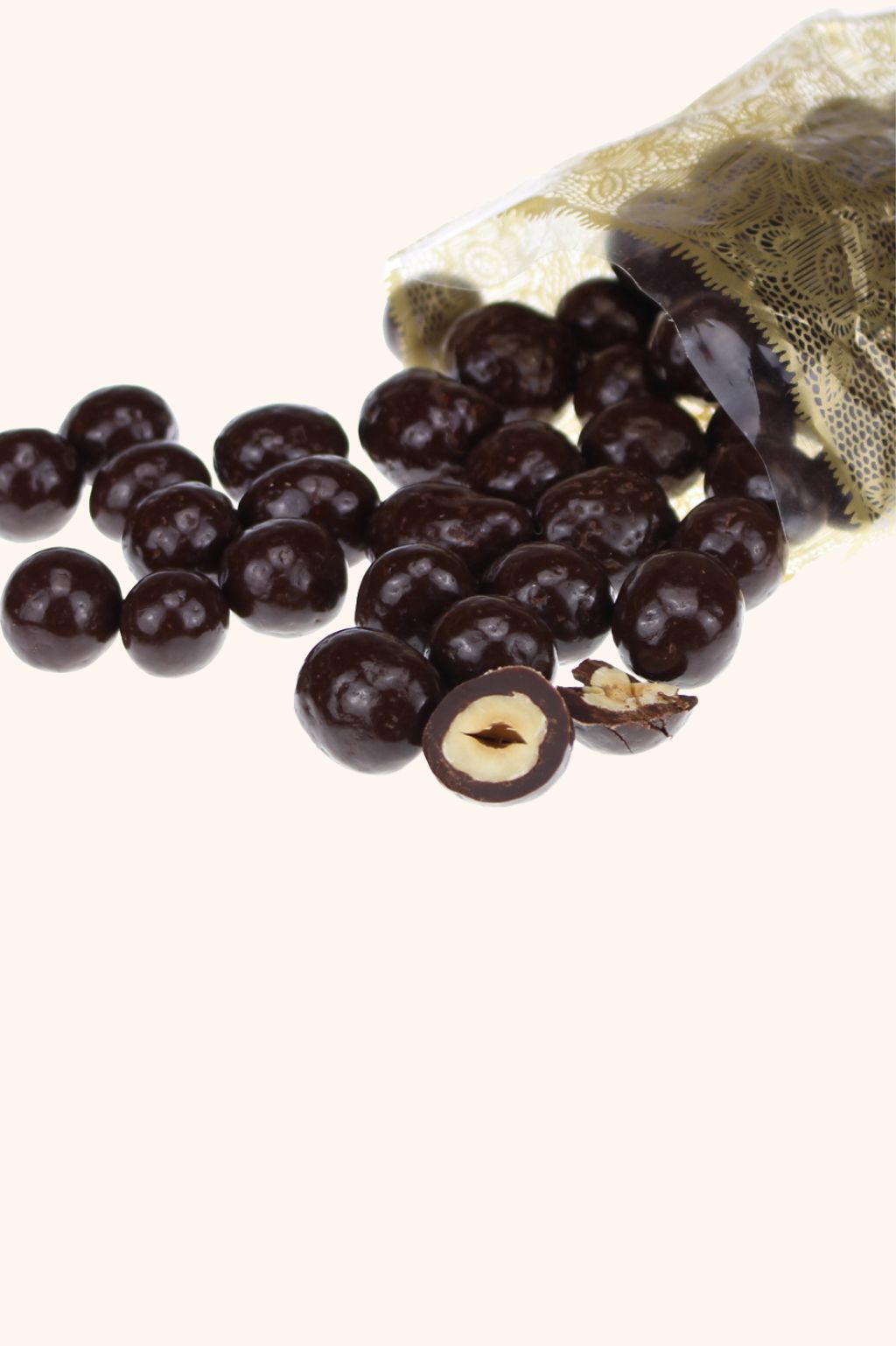 Noisettes enrobées au chocolat Noir