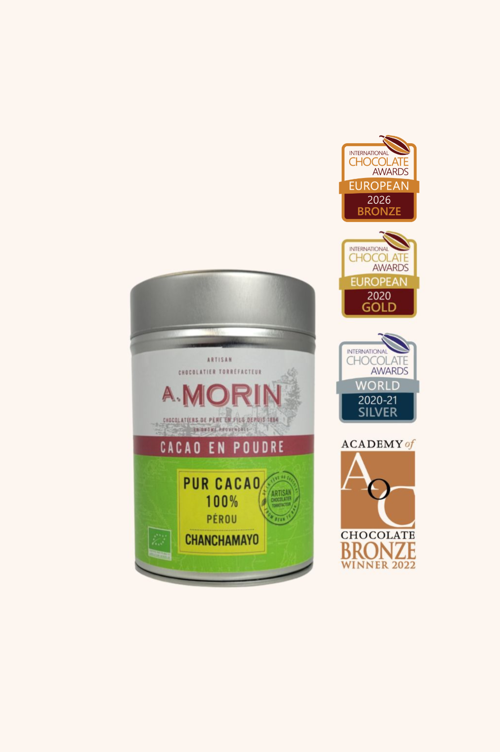 Poudre Pérou Chanchamayo 100% en boîte - 200g