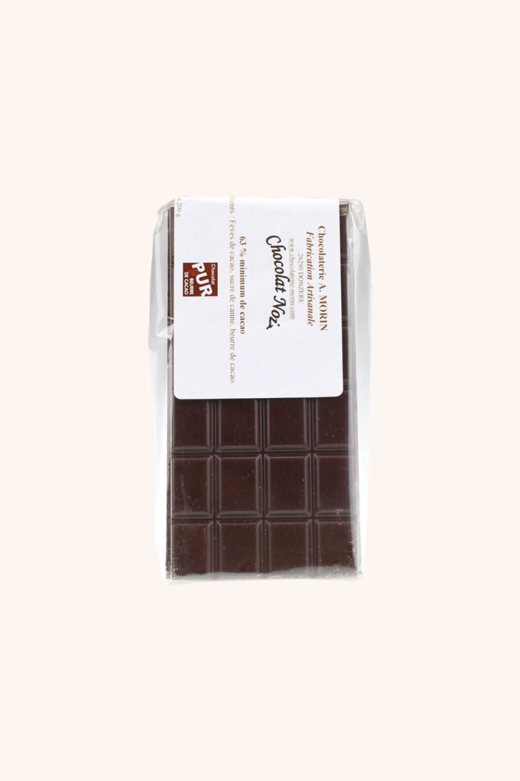 Tablettes de chocolat noir « Tradition » 63% 200g