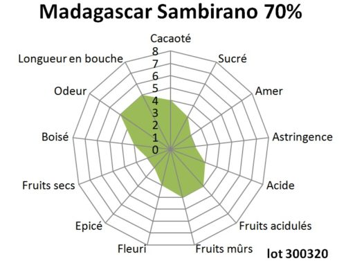 Madagascar Sambirano 70% lot 300320 Tablette de chocolat noir Madagascar Sambirano 70% BIO 100g – Image 4