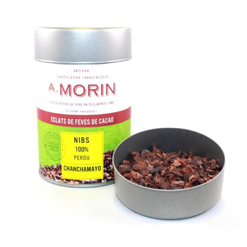 nibs de cacao torréfié pérou Nibs de cacao Pérou Chanchamayo 100% en boîte 200g – Image 3