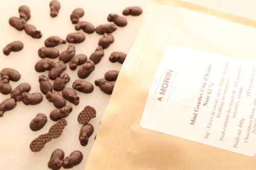 IMG_3185 Mini gouttes chocolat noir Côte d'Ivoire 63% sachet 400g – Image 2