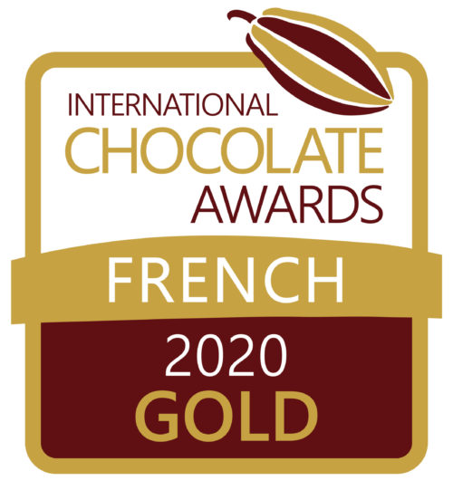 ica-prize-logo-2020-gold-french-rgb Tablette de chocolat noir Pérou Chanchamayo 63% BIO 100g – Image 3