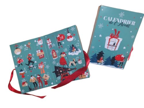 Livre Vert 2024 Calendrier de l'Avent "Village vert rétro" pour 1 personne – Image 1