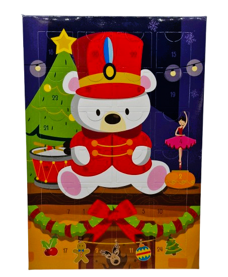 Ourson soldat 1 Calendrier de l'Avent "Ourson Casse Noisette" pour 1 personne – Image 1